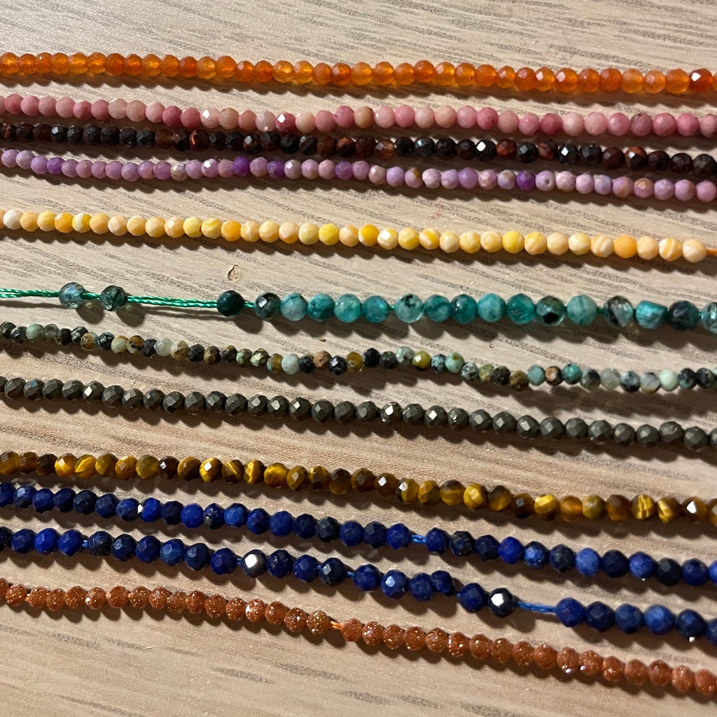 Collier perles 3 mm