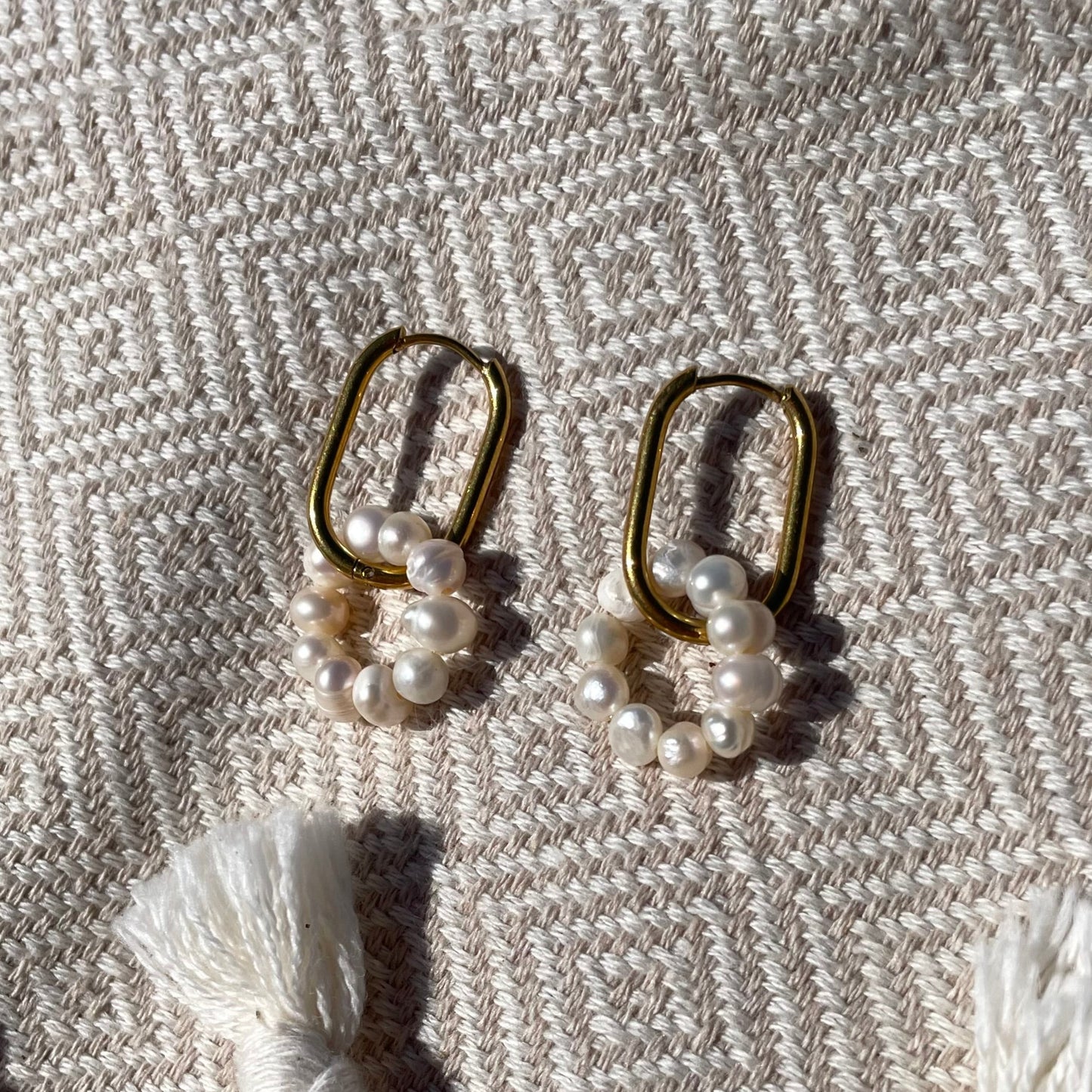 Boucles perle d'eau douce