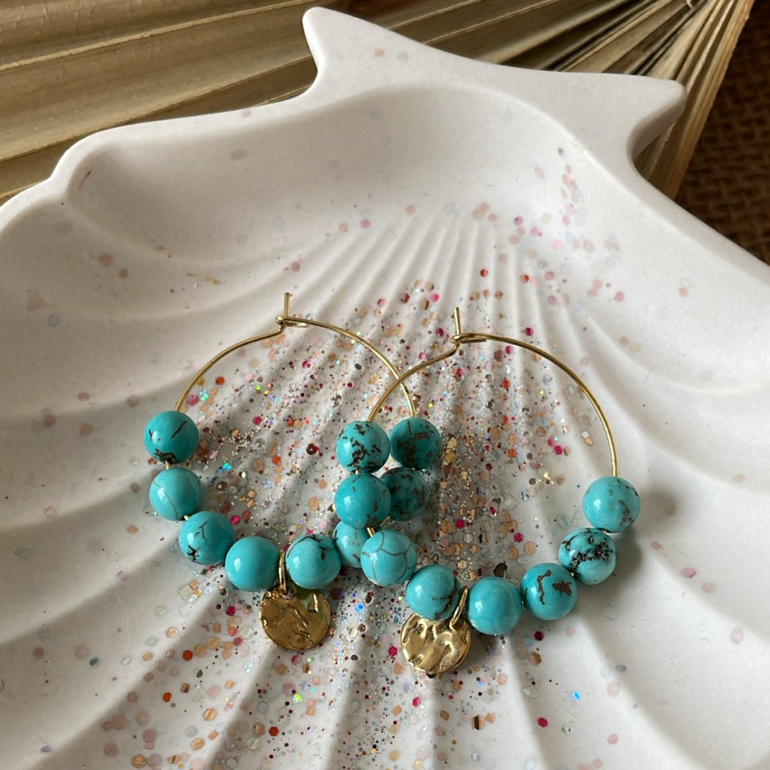 Boucles d'oreilles perles rondes
