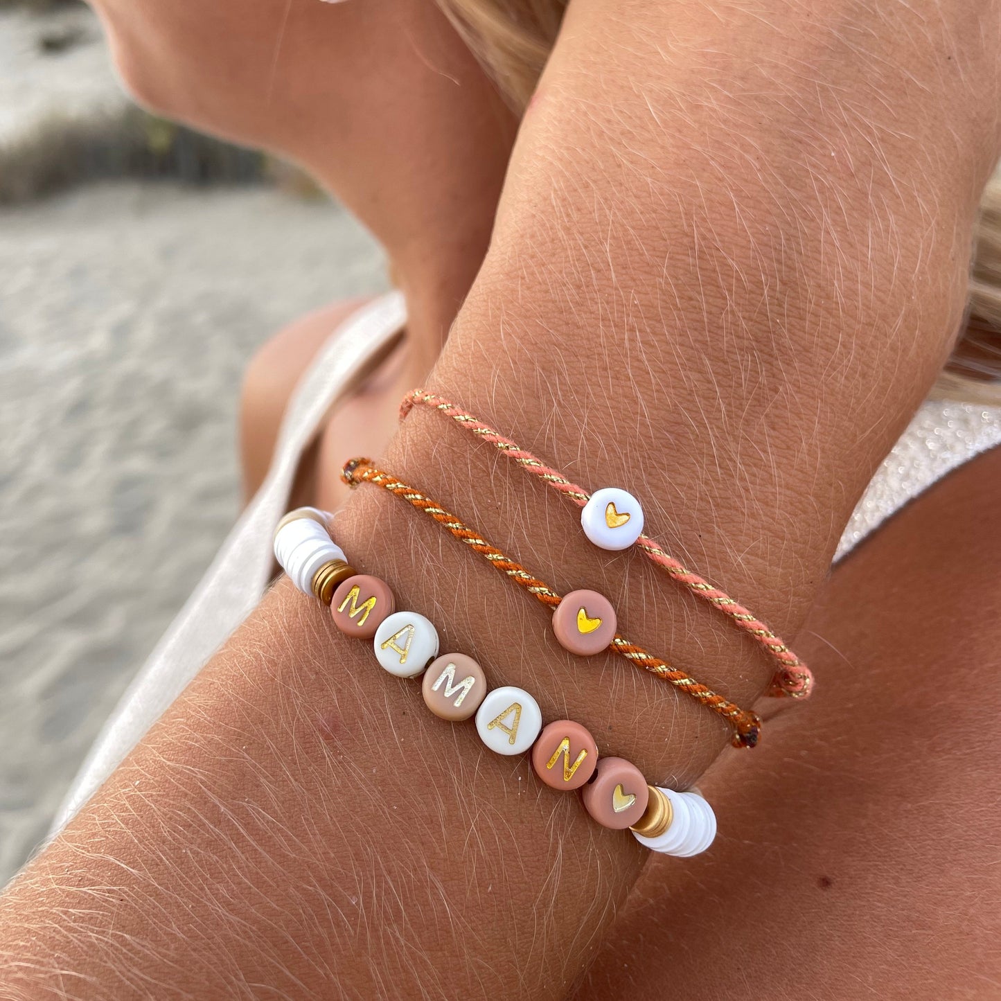 Bracelet fil coeur