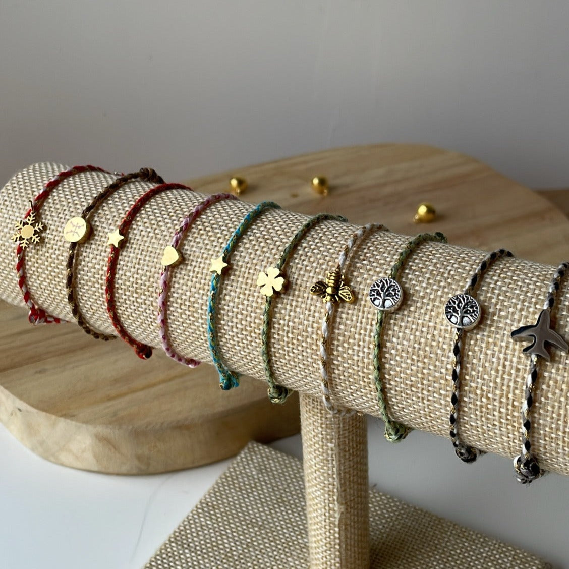 Bracelet fil perle acier inoxydable