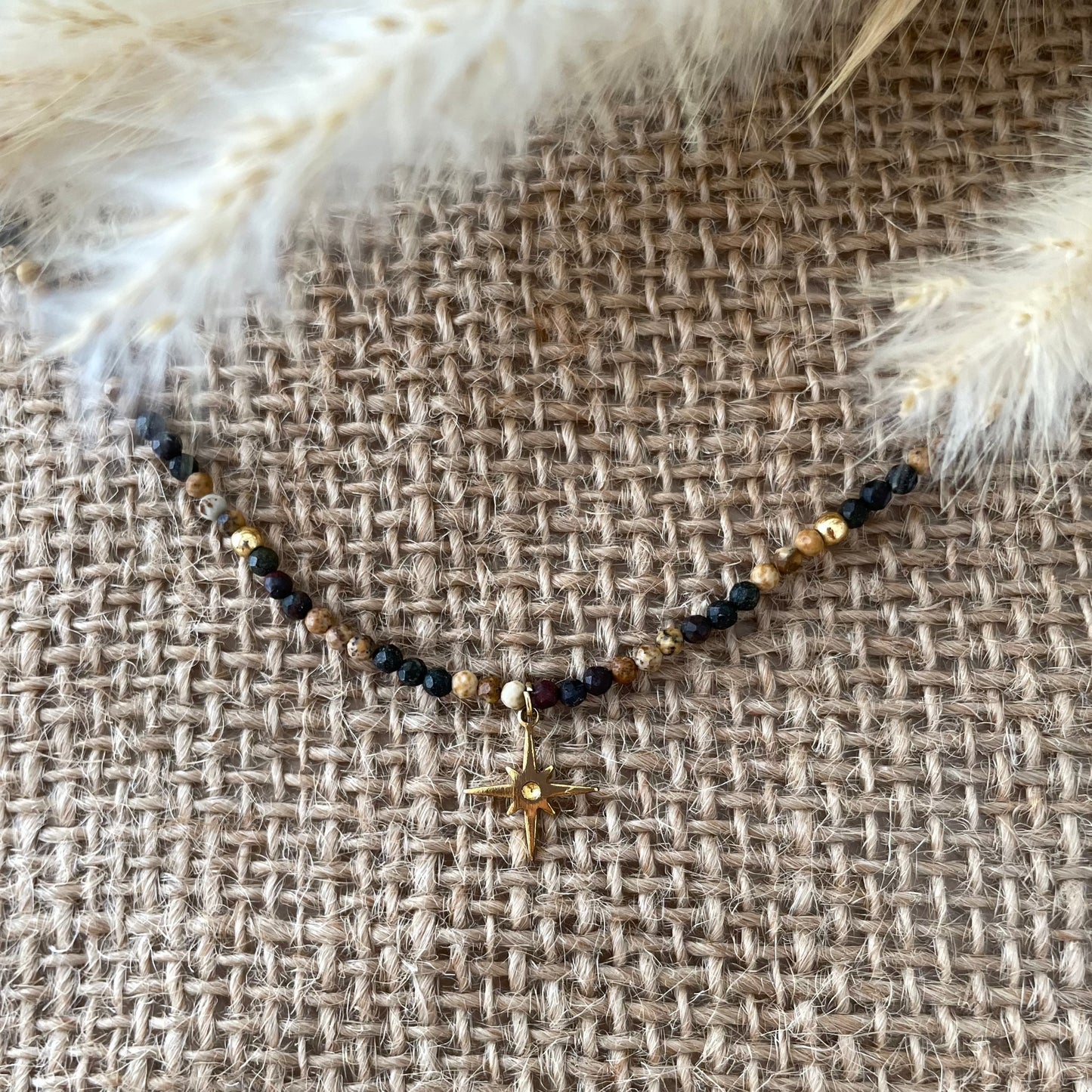 Collier perles 3 mm