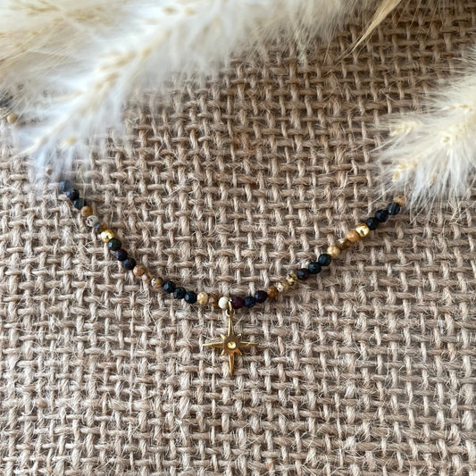 Collier perles 3 mm