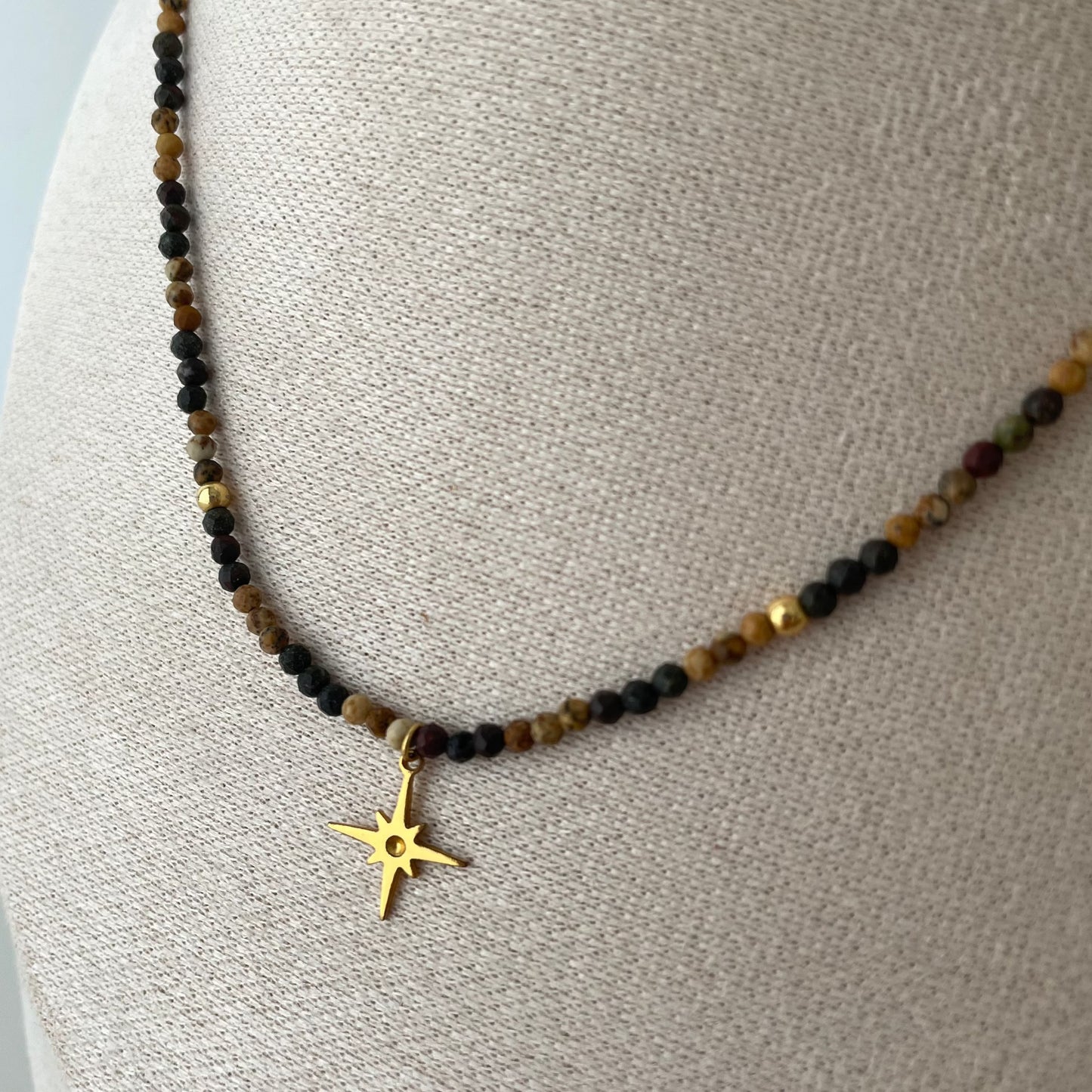 Collier perles 3 mm