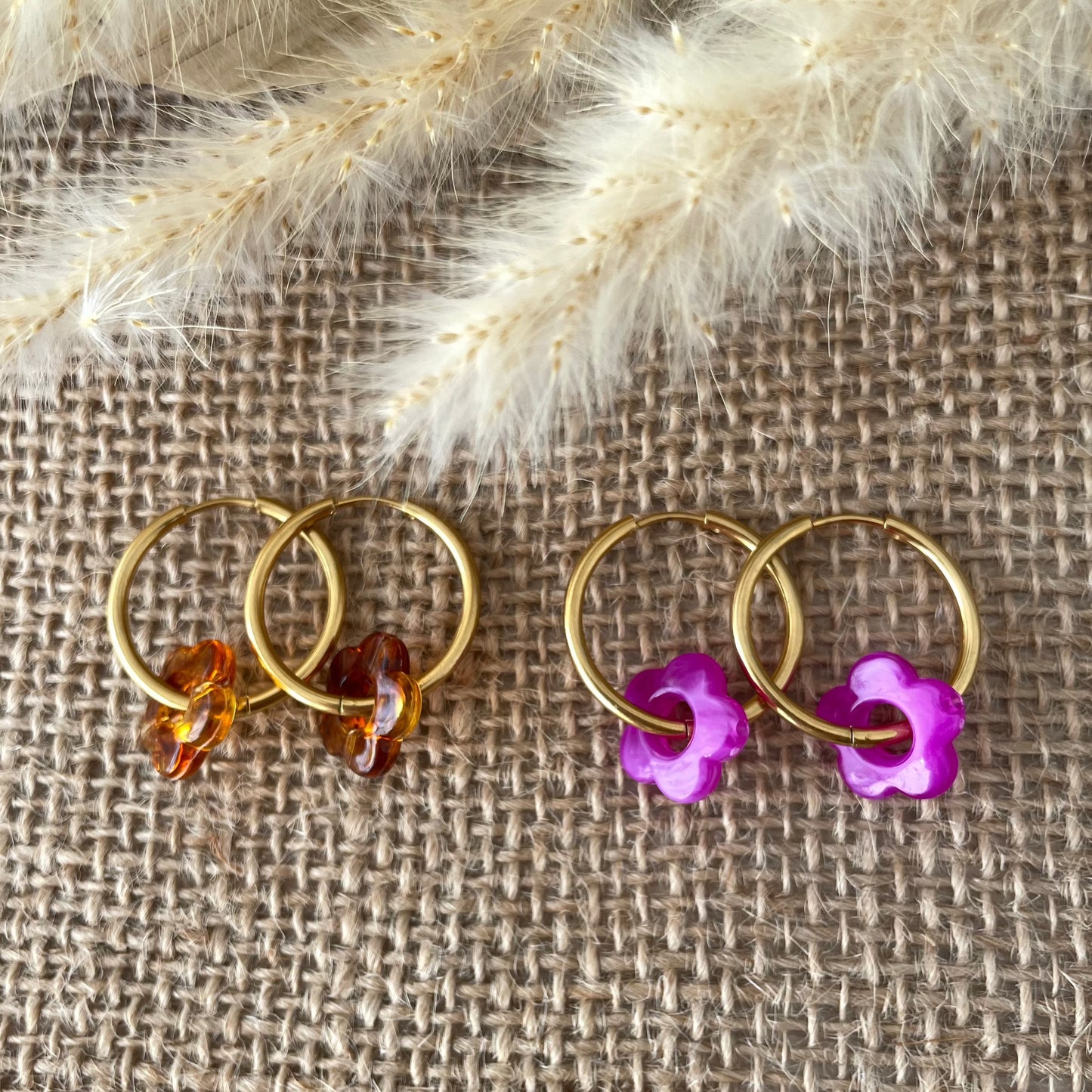 Boucles d'oreilles Fleurs