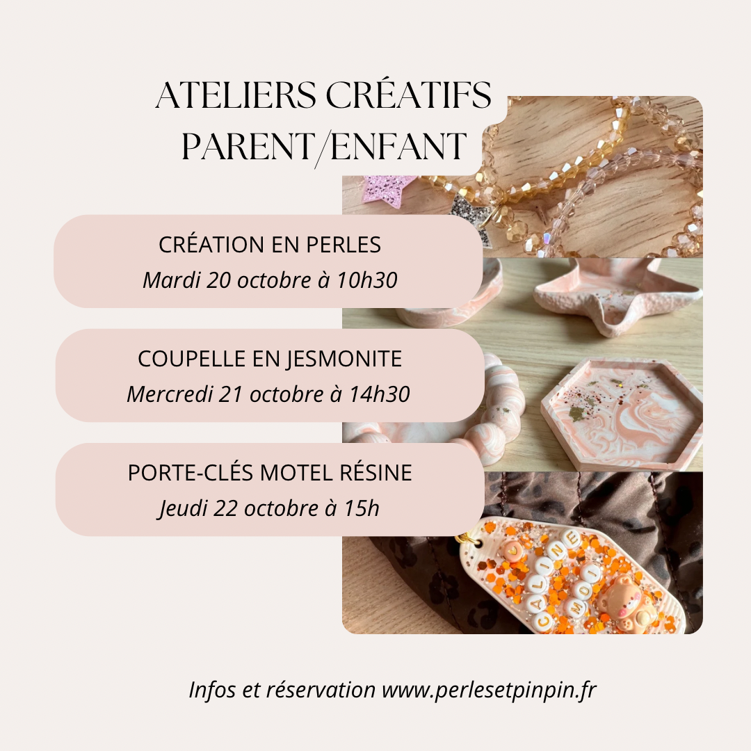 Ateliers créatifs vacances d'octobre 2026