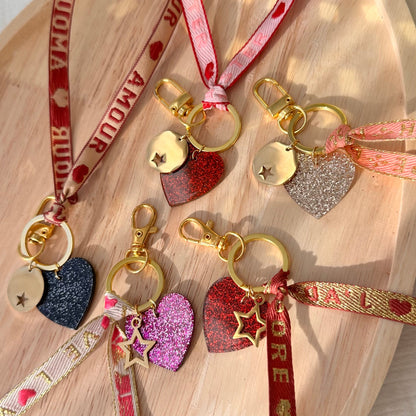 Porte-clés ruban message