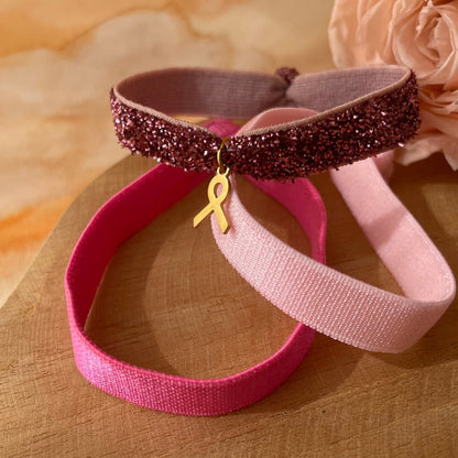 Bracelet élastique Octobre Rose