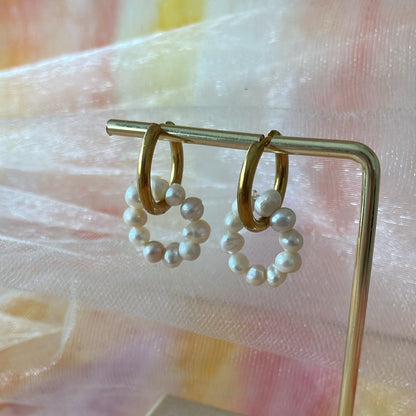Boucles perle d'eau douce