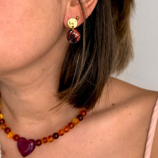 Petites boucles acrylique