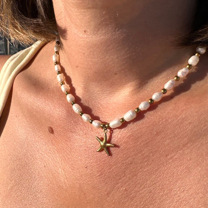 Collier perles d'eau douce