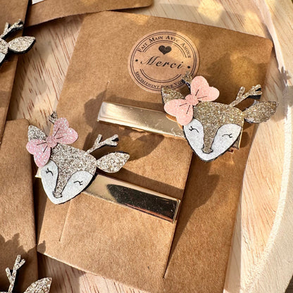 Barrettes cerf