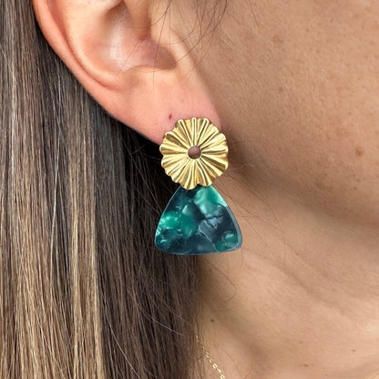 Boucles pendant acrylique