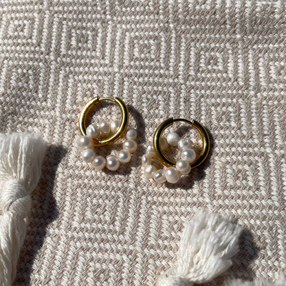 Boucles perle d'eau douce