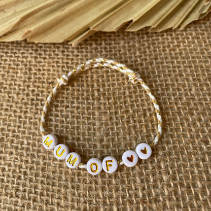 Bracelet fil personnalisé