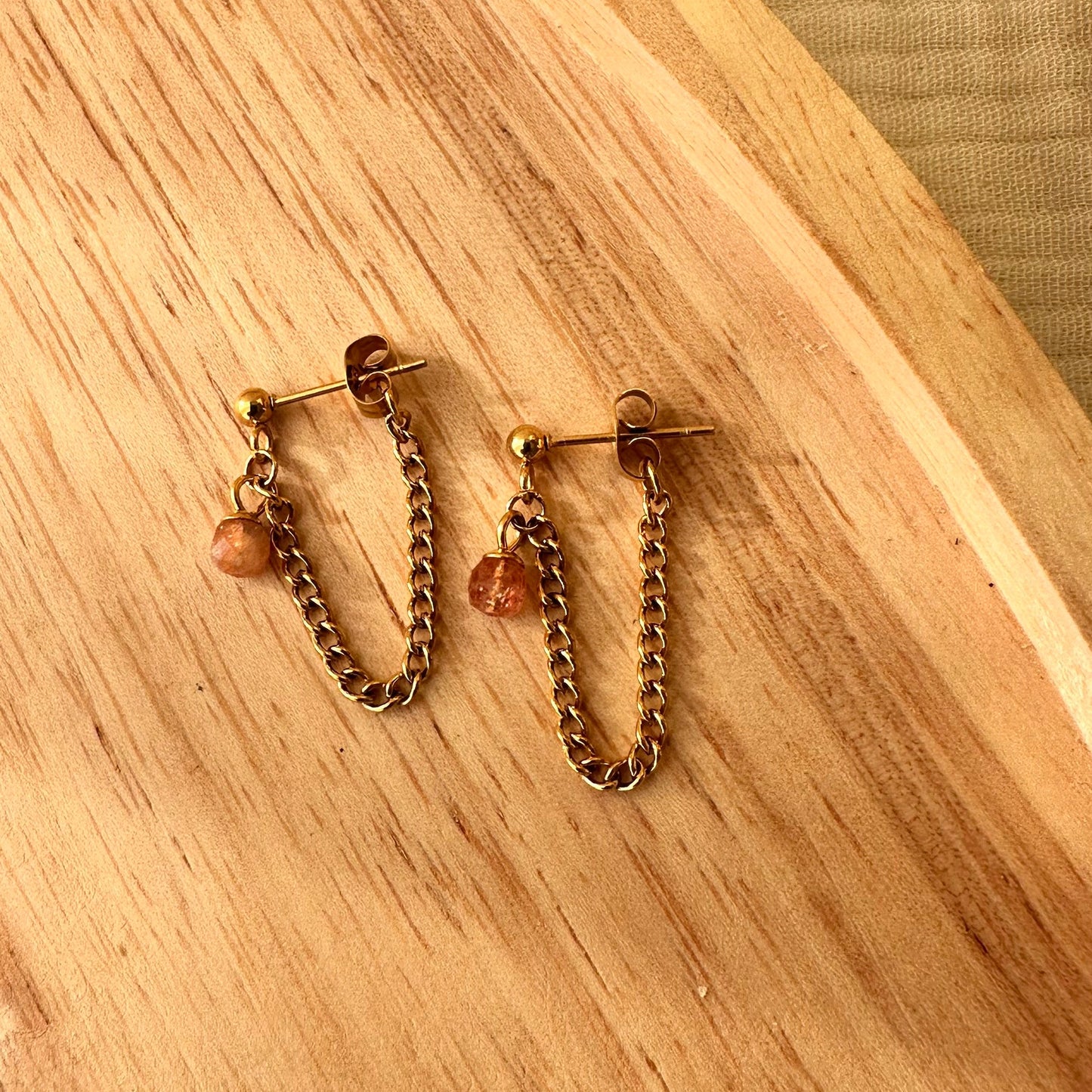 Boucles clou et chaine