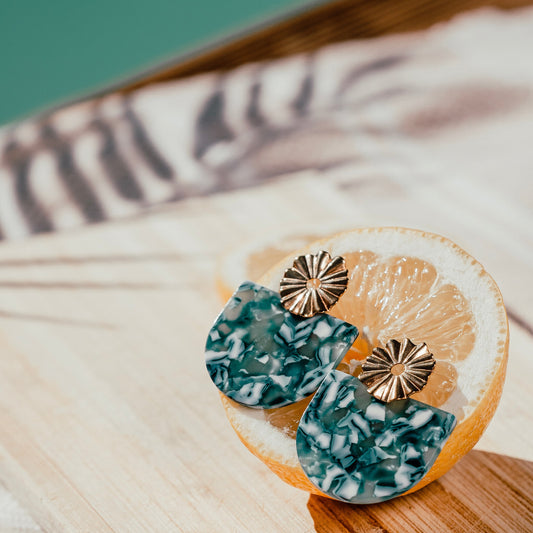 Boucles pendant acrylique