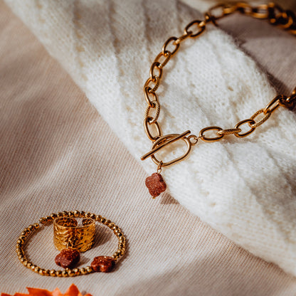 Collier chaine goldstone