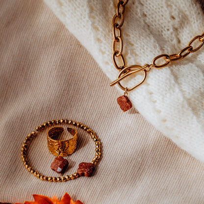 Bracelet perle trèfle