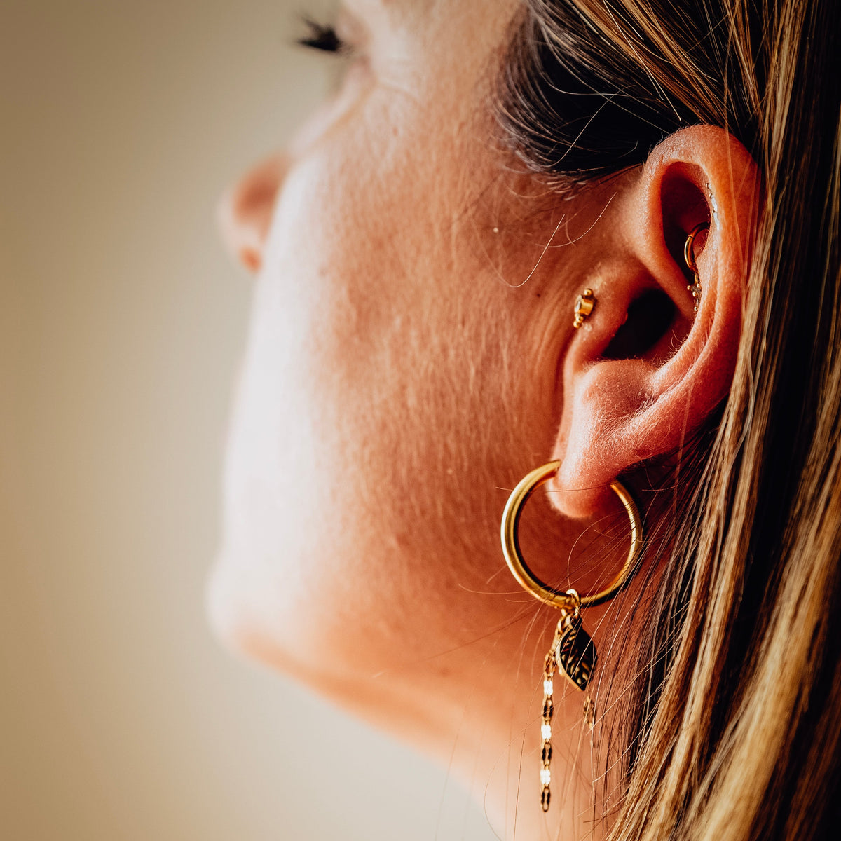 Boucles feuille goldstone