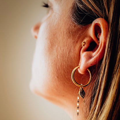 Boucles feuille goldstone