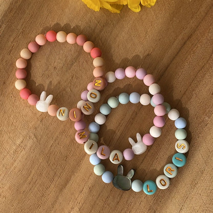 Bracelet perles Lapin