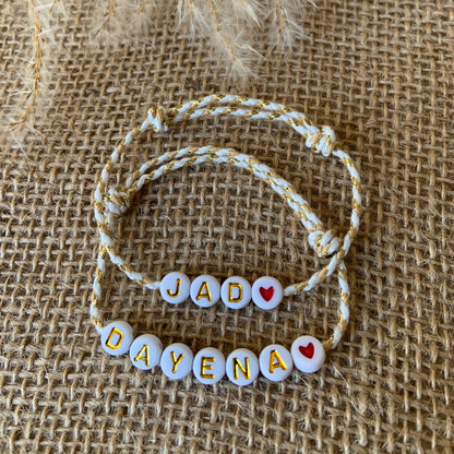 Bracelet fil personnalisé