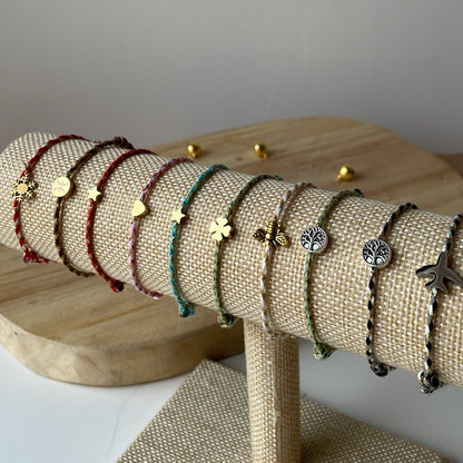Bracelet fil perle acier inoxydable