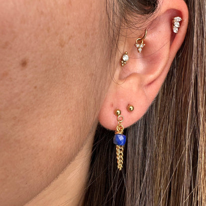 Boucles clou et chaine