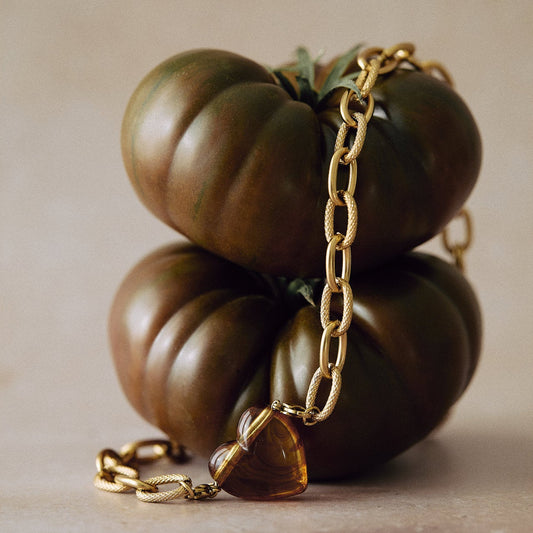 Collier chaine coeur