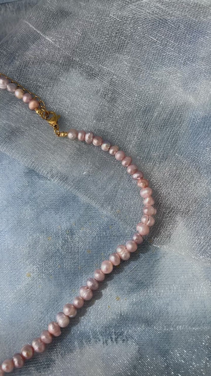 Collier perle d'eau douce Lune