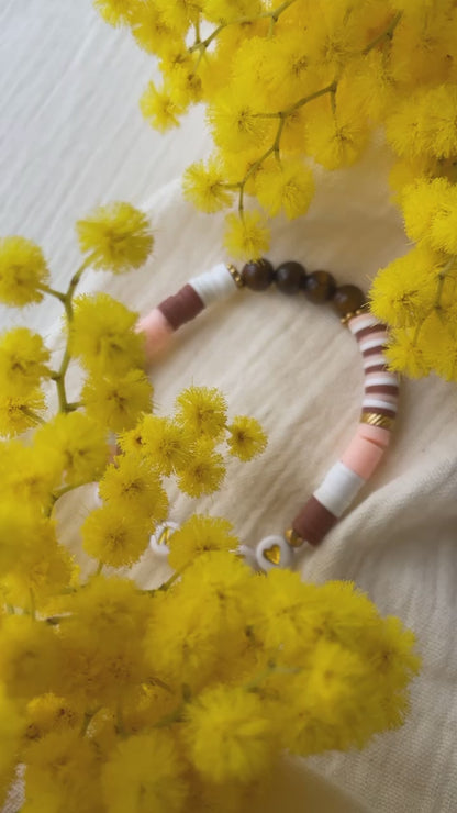 Bracelet personnalisé en perle heishi