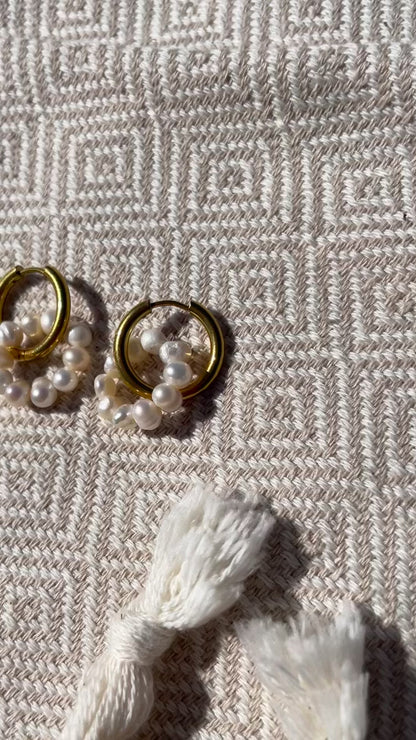 Boucles perle d'eau douce