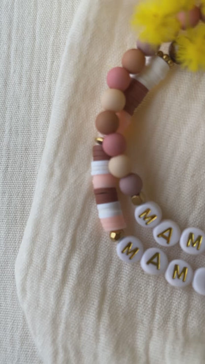 Bracelet personnalisé en perle heishi