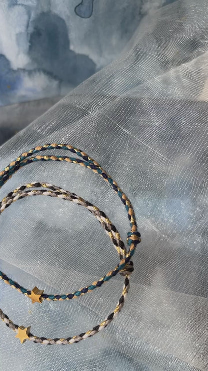 Bracelet fil perle acier inoxydable