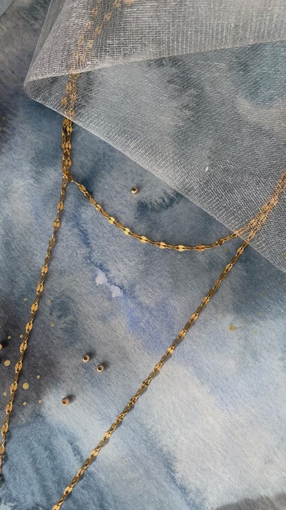 Collier double rang Coeur