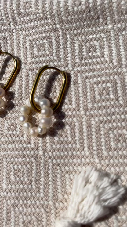 Boucles perle d'eau douce