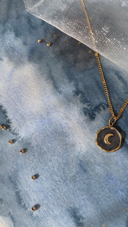 Collier chaine Lune