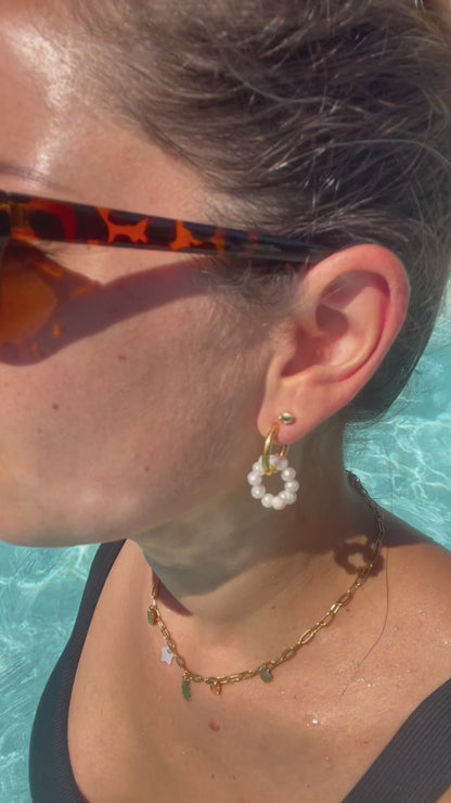 Boucles perle d'eau douce