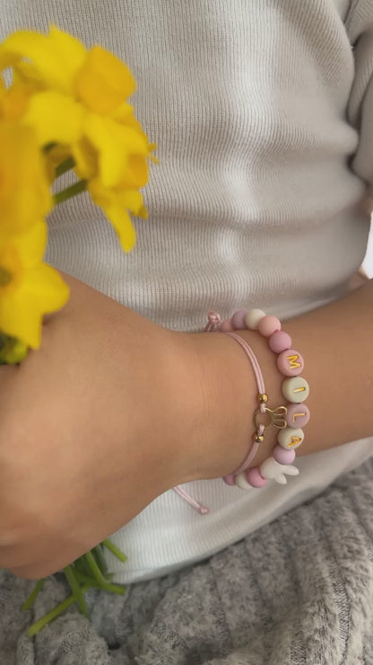 Bracelet perles Lapin