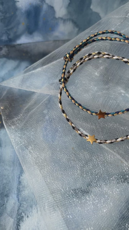 Bracelet fil perle acier inoxydable